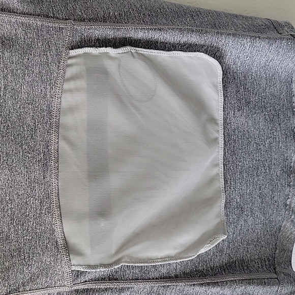 Athleta 1/4 Quarter Zip Ruched Top Heather Gray Size Small - Picture 6 of 7